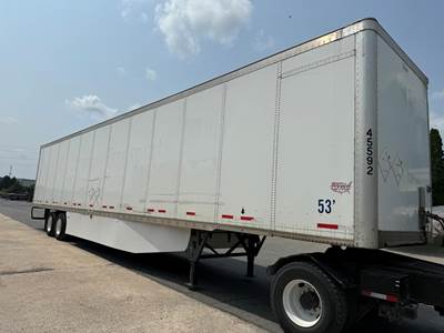 Wabash 53 ft Dry Van Trailer - Swing Door, Spring, Sliding Axle