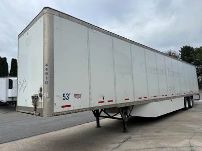 Wabash 53 ft Dry Van Trailer - Swing Door, Air Ride, Sliding Axle