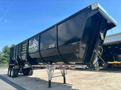 MAC 40 ft Half Round End Dump Trailer - Tandem Axle, Steel, Spring