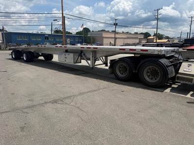 Benson 53x102 Aluminum Flatbed Trailer - Air Ride, Sliding Spread Axle