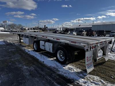 Benson 48x102 Aluminum Flatbed Trailer - Air Ride, Fixed Spread Axle