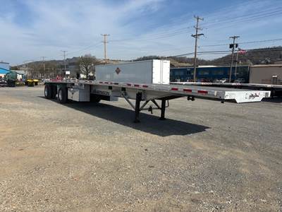 Benson 48x102 Aluminum Flatbed Trailer - Air Ride, Fixed Spread Axle