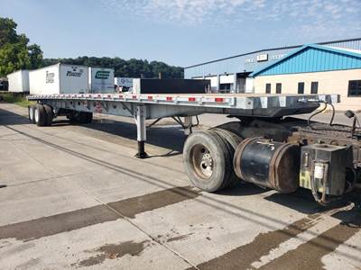 Dorsey GALVANIZED STEEL FLAT AIR SLIDER Flatbed Trailer