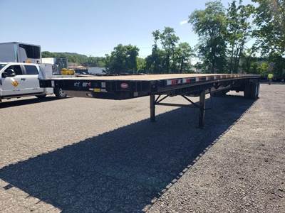Dorsey 55x102 Steel Flatbed Trailer - Spring, Sliding Axle
