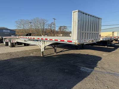 East 48x102 Aluminum Flatbed Trailer - Air Ride, Fixed Spread Axle