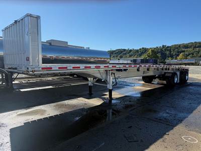 East 48x102 Aluminum Flatbed Trailer - Air Ride, Fixed Spread Axle