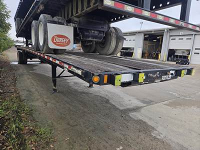 Fontaine 48x102 Steel Flatbed Trailer - Spring, Sliding Axle