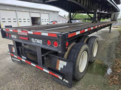 Fontaine 48x102 Steel Flatbed Trailer - Spring, Sliding Axle