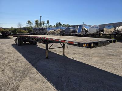 Fontaine 48x102 Steel Flatbed Trailer - Spring, Sliding Axle