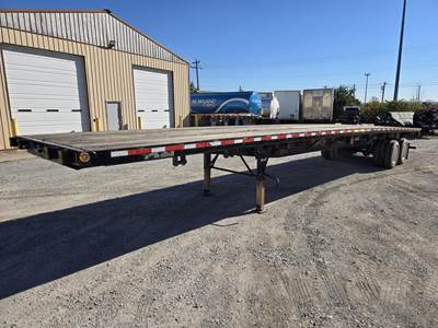 Fontaine 48x102 Steel Flatbed Trailer - Spring, Sliding Axle