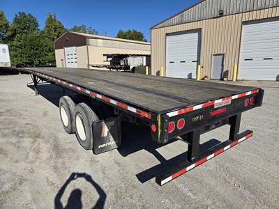 Fontaine 48x102 Steel Flatbed Trailer - Spring, Sliding Axle