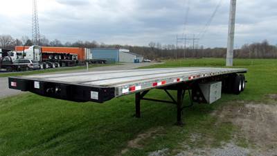 Great Dane Freedom LT 45x96 Combination Flatbed Trailer - Hendrickson, Sliding Axle
