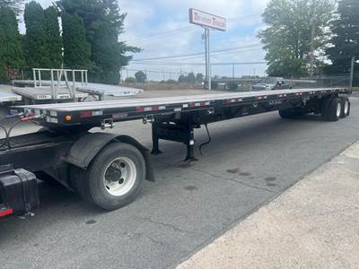 Manac 48x102 Steel Flatbed Trailer - Spring, Sliding Axle