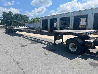 Manac 48x102 Steel Flatbed Trailer - Spring, Sliding Axle