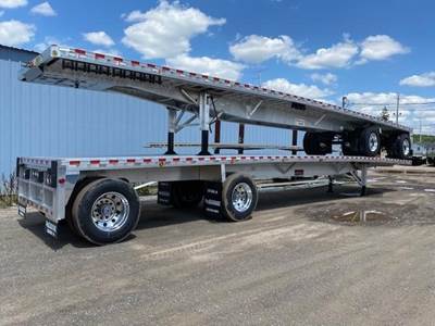 Reitnouer Big Bubba 48x102 Single Axle Aluminum Flatbed Trailer - Air Ride, Fixed Axle