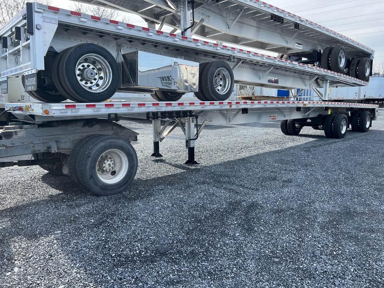 2024 Reitnouer MaxMiser 53x102 Aluminum Flatbed Trailer Sliding