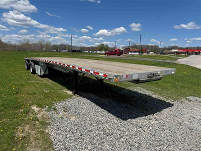 Reitnouer MaxMiser 48x102 Aluminum Flatbed Trailer - Air Ride, Fixed Spread Axle