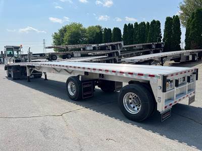 Reitnouer MaxMiser 48x102 Aluminum Flatbed Trailer - Air Ride, Fixed Spread Axle