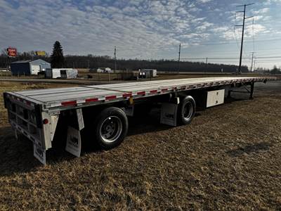 Reitnouer MaxMiser 53x102 Aluminum Flatbed Trailer - Air Ride, Fixed Spread Axle
