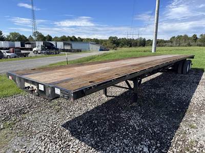 Transcraft 48x102 Steel Flatbed Trailer - Air Ride, Fixed Axle