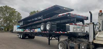 Wabash 53x102 Steel Flatbed Trailer - Air Ride, Sliding Axle