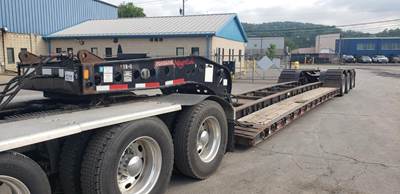 Fontaine 55 TON DROP SIDE RAIL Lowboy Trailer