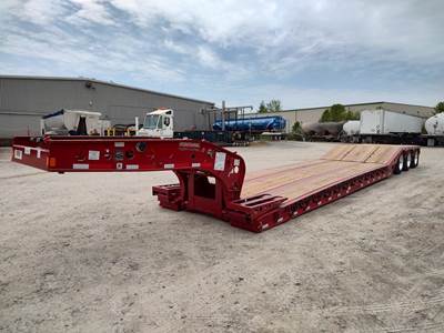 Fontaine 55 TON PAVER PRO - 275 TIRES & LONG NECK Lowboy Trailer