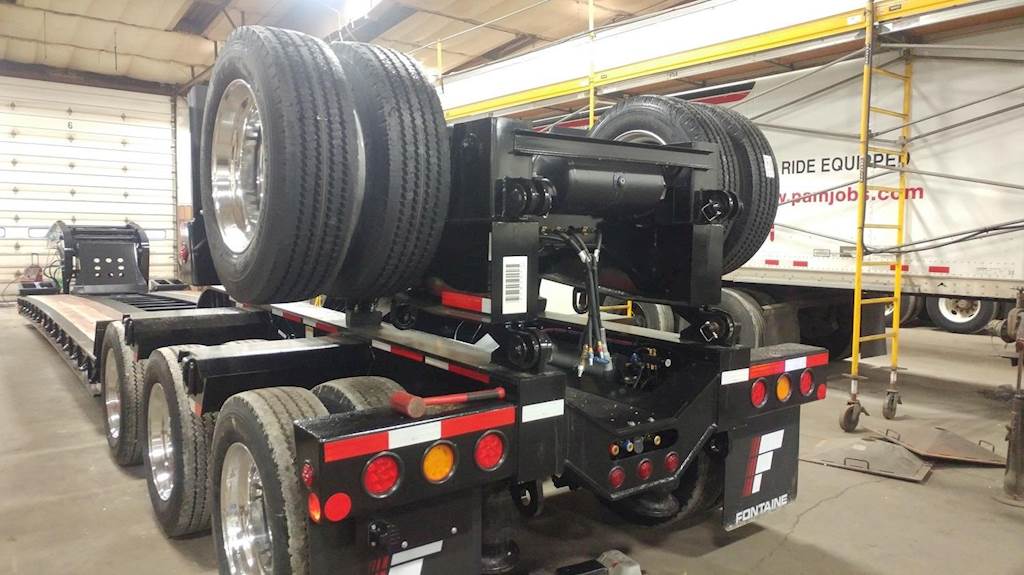 2021 Fontaine Single Axle Steel Lowboy Trailer Air Ride For Sale