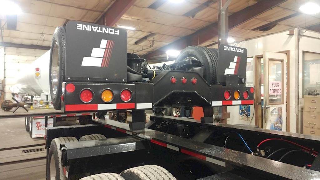 2021 Fontaine Single Axle Steel Lowboy Trailer Air Ride For Sale