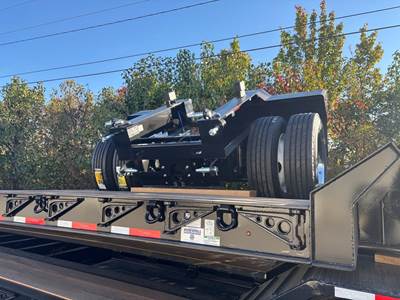 Talbert 55SA 5ft Single Axle Steel Lowboy Trailer - Air Ride, Fixed Axle