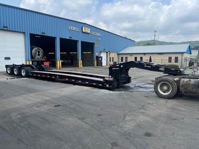 XL Specialized 53x102 Tri Axle Steel Lowboy Trailer - Air Ride, Fixed Axle