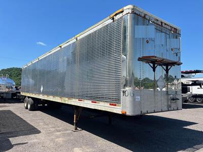 Trailmobile 48x102 Tandem Axle Stainless Steel Open Top Trailer - Air Ride, Sliding Axle