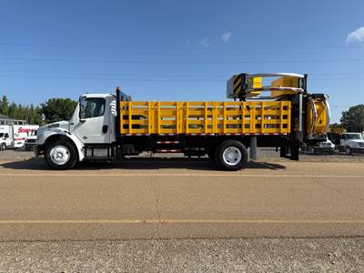 2019 Freightliner M2 Traffic Control Truck - 170,000 Miles - New Scorpion II - New Arrow Board - New 18' Flatbed with Manbaskets - Stake Rails