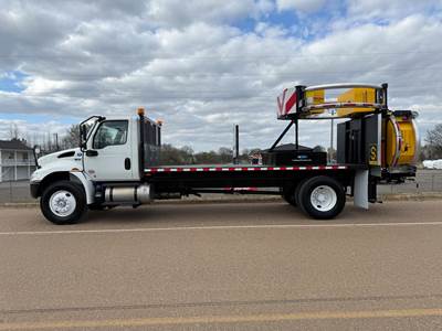 2019 International MV607 Scorpion 2 Attenuator Truck - Cummins - Allison Automatic - Under CDL - New Scorpion-New Arrow board
