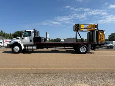 2021 International MV Scorpion II TMA Truck - Low Hours - Cummins - Automatic - Under CDL - NEW Flatbed, Arrow Board, TMA