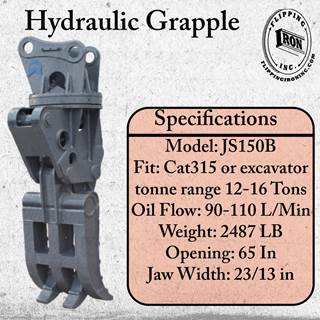2023 Jisan JS150B Grapple for 12-16 ton excavator Cat 315 Excavator