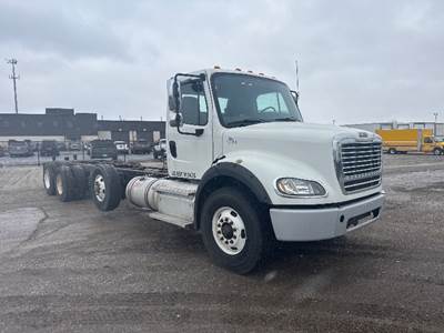 Freightliner M2 112 Tandem Axle Cab & Chassis Truck - 410HP, 10 Speed Manual