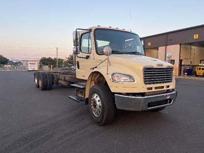 Freightliner M2 Tandem Axle Cab & Chassis Truck - Cummins, 330HP, 6 Speed Automatic