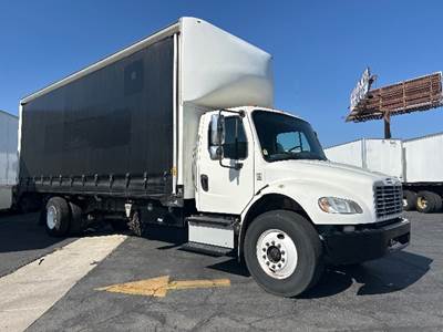 Freightliner M2 Single Axle Curtain Side Truck - Cummins, 220HP, 6 Speed Automatic