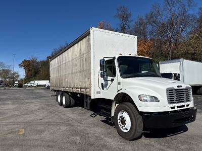 Freightliner M2 Tandem Axle Curtain Side Truck - Cummins, 330HP, 6 Speed Automatic