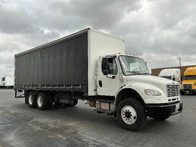 Freightliner M2 Tandem Axle Curtain Side Truck - Cummins, 300HP, 6 Speed Automatic