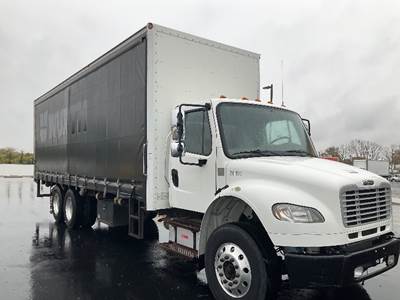 Freightliner M2 Tandem Axle Curtain Side Truck - Cummins, 300HP, 10 Speed Manual