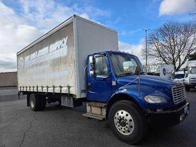 Freightliner M2 Single Axle Curtain Side Truck - Cummins, 220HP, 6 Speed Automatic