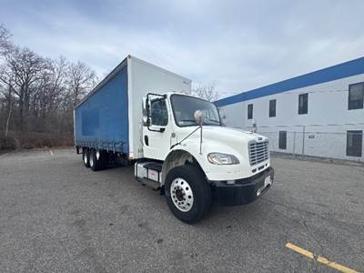Freightliner M2 Tandem Axle Curtain Side Truck - Cummins, 350HP, 6 Speed Automatic