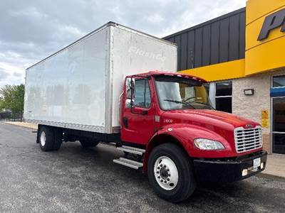 Freightliner M2 Single Axle Curtain Side Truck - Cummins, 240HP, 6 Speed Automatic