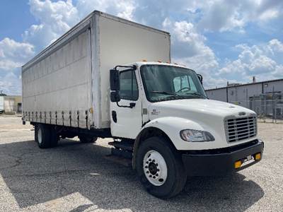 Freightliner M2 Single Axle Curtain Side Truck - Cummins, 220HP, 7 Speed Automatic