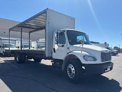Freightliner M2 Single Axle Curtain Side Truck - Cummins, 250HP, 6 Speed Automatic