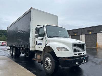 Freightliner M2 Tandem Axle Curtain Side Truck - Cummins, 300HP, 10 Speed Manual