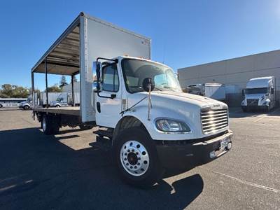 Freightliner M2 Single Axle Curtain Side Truck - Cummins, 220HP, 7 Speed Automatic
