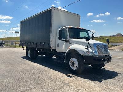 International MV607 Single Axle Curtain Side Truck - Cummins, 240HP, 7 Speed Automatic